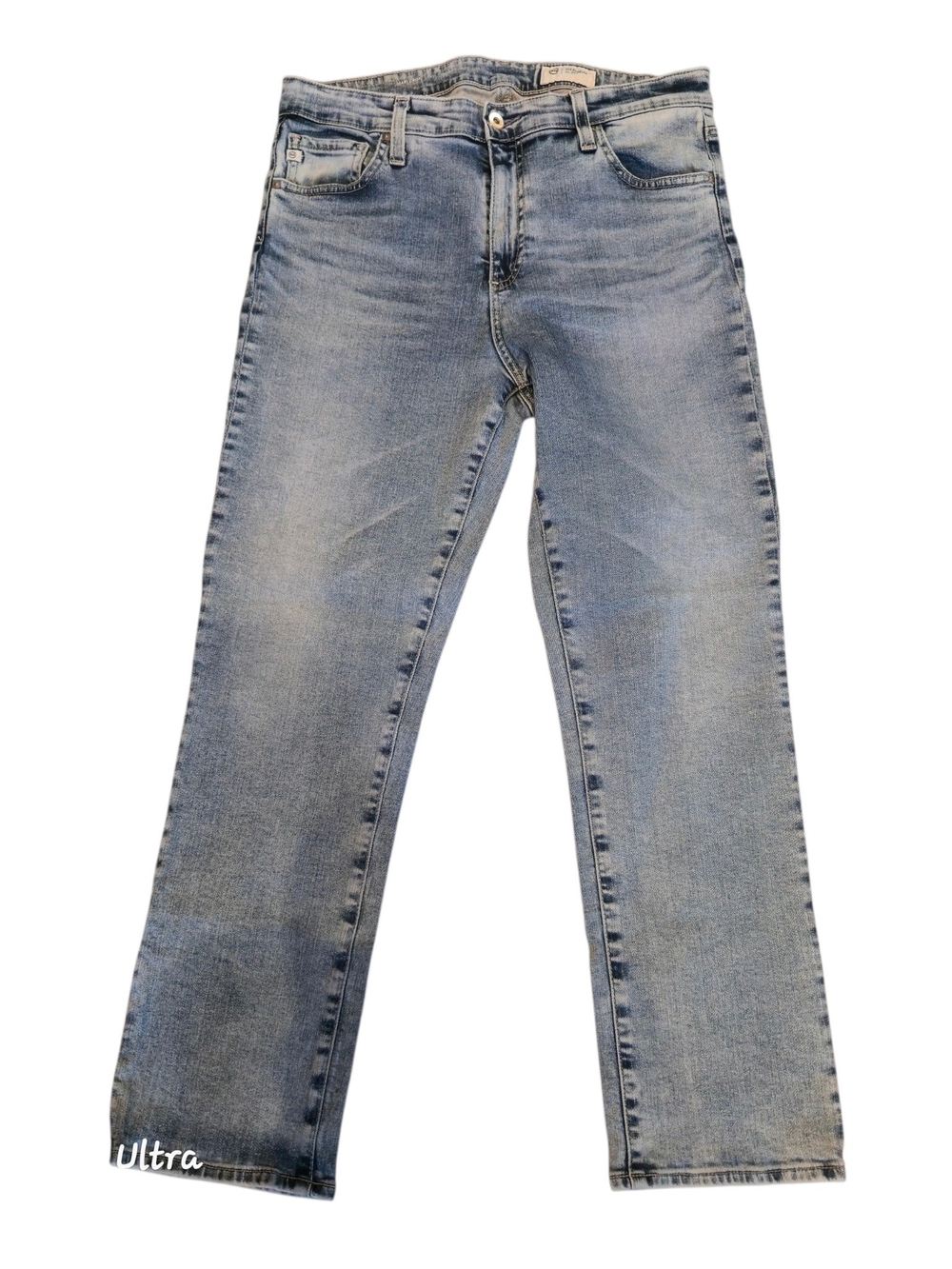 AG Women's Light Wash Straight-Leg Jeans Size 32×27 Approx